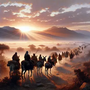 AS SOON AS THE MORNING WAS LIGHT, THE MEN WERE SENT AWAY © Unknown | Bible.art