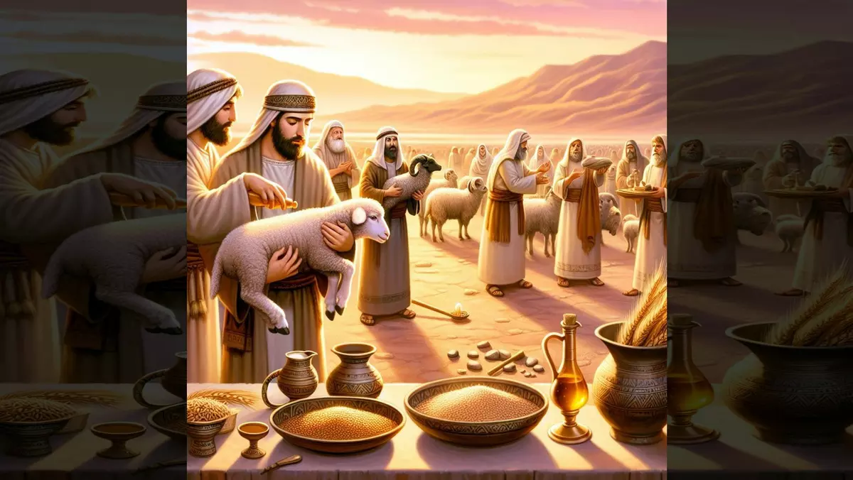 VAYIKRA::OFFERINGS © AI | Bible.art