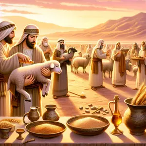VAYIKRA::OFFERINGS © AI | Bible.art VAYIKRA::OFFERINGS © AI | Bible.art