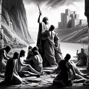AND THEY SLEW HAMOR AND SHECHEM HIS SON WITH THE EDGE OF THE SWORD © Unknown | Bible.art