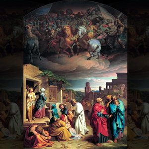 1 Maccabees 1::VISION OF THE INHABITANTS OF JERUSALEM BEFORE THE CONQUEST OF THE CITY BY ANTIOCHUS IV EPIPHANES - Joseph von Führich (1844) | 