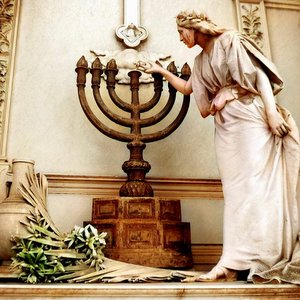 1 Maccabees 4::ANGEL LIGHTING THE MENORAH - Juan Antonio Buschiazzo (1822) | Google Images