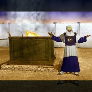 AARON MAKING ATONEMENT © Ted Larson | DigitalArtByTedLarson.net