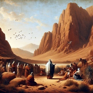 BEHAR::AND THE LORD SPOKE UNTO MOSES AT MOUNT SINAI © AI | Bible.art