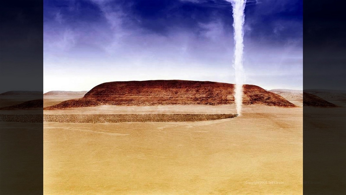 BESHALACH::PILLAR OF CLOUD © Ted Larson | DigitalArtByTedLarson.net