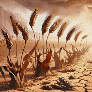 BEHOLD, SEVEN EARS, WITHERED, THIN, AND BLASTED WITH THE EAST WIND © Unknown | Bible.art