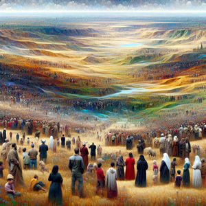 GO AND SEE THE LAND © AI | Bible.art