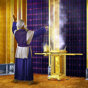 AARON OFFERING INCENSE © Ted Larson | DigitalArtByTedLarson.net