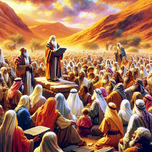 VAETCHANAN::AND THIS IS THE LAW WHICH MOSES SET BEFORE THE CHILDREN OF ISRAEL © AI | Bible.art VAETCHANAN::AND THIS IS THE LAW WHICH MOSES SET BEFORE THE CHILDREN OF ISRAEL © AI | Bible.art