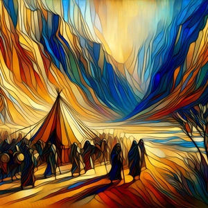 RETURN TO YOUR TENTS © AI | Bible.art