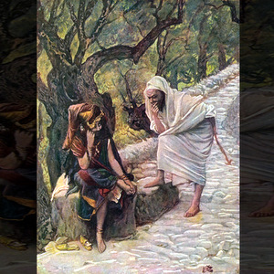 THE MEETING OF TAMAR AND JUDAH - James Tissot (1902) | Wikimedia.org